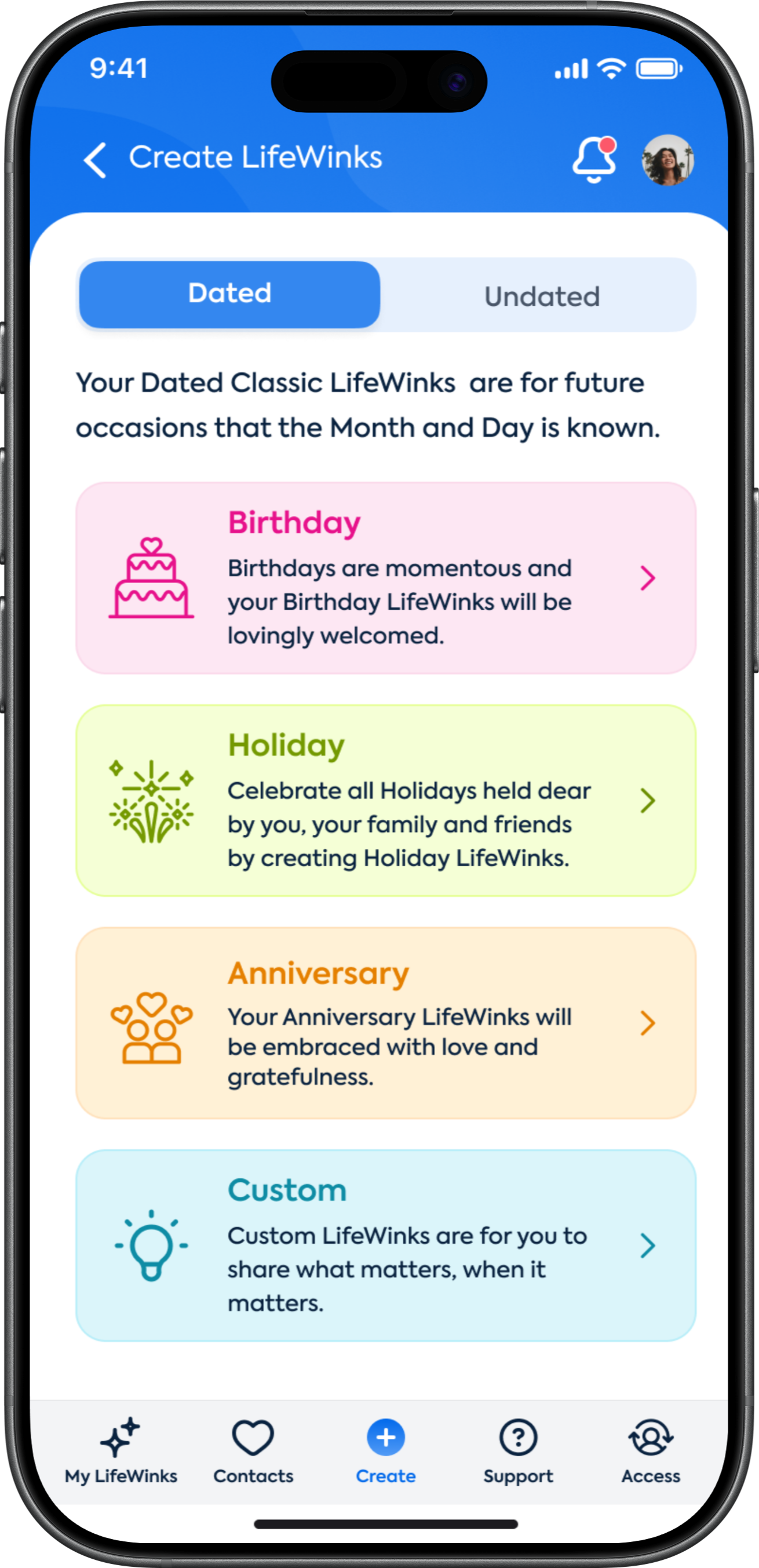 Classic LifeWink - Dated Occasions