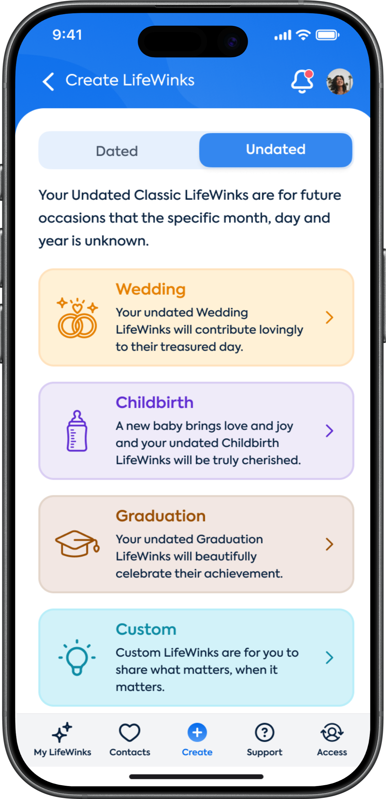 Classic LifeWink - Undated Occasions